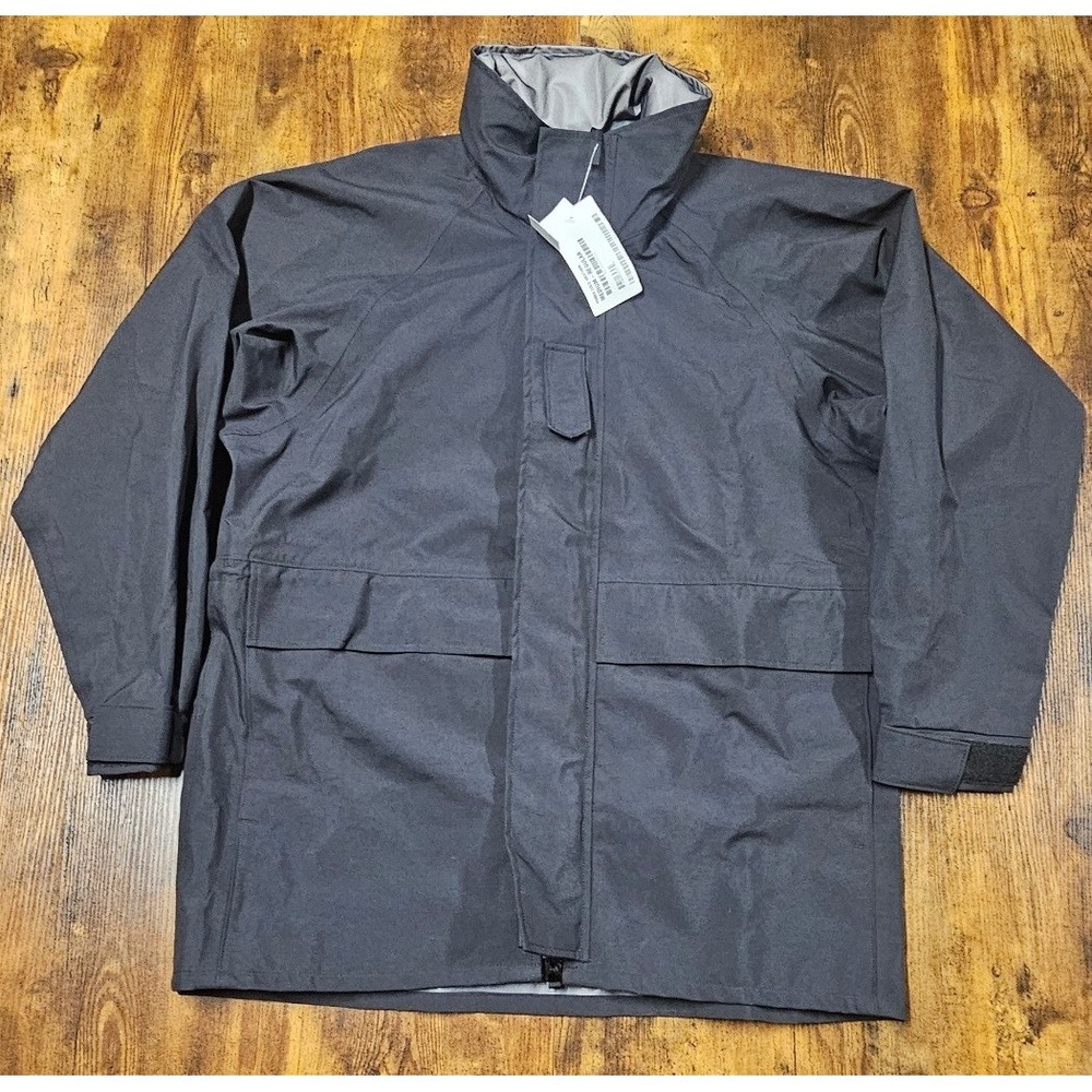 Military Mens Cold Weather Parka Navy Medium Regular Black NWT